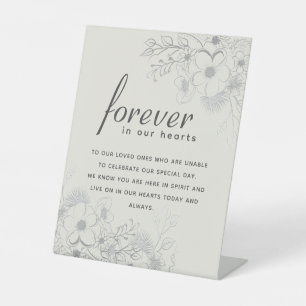 Panneau de mariage mémorial Forever in Our Hearts