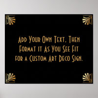 Panneau de mariage personnalisé en Art Déco Or Noi