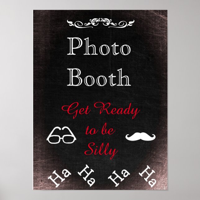 Panneau de mariage pour Photomaton, style tableau  (Devant)