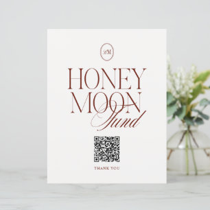 Panneau de mariage QR pour cagnotte de lune de mie