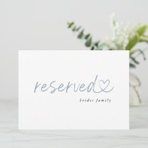 Panneau de mariage réservé minimaliste moderne