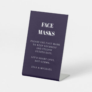 Panneau de masque facial de mariage scandinave ble