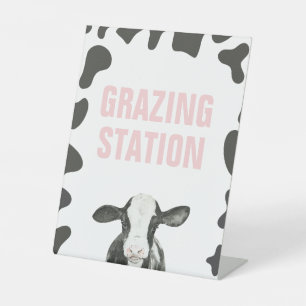 Panneau de nourriture de la station de pâturage po