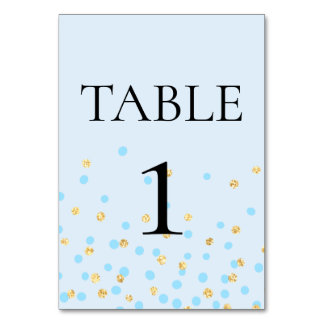 Panneau de Numéro de Table Éléphant Bleu