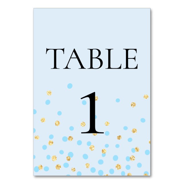Panneau de Numéro de Table Éléphant Bleu (Dos)