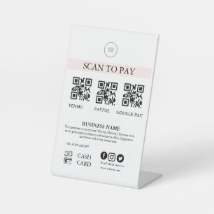 Panneau de paiement par code QR pour les petites e