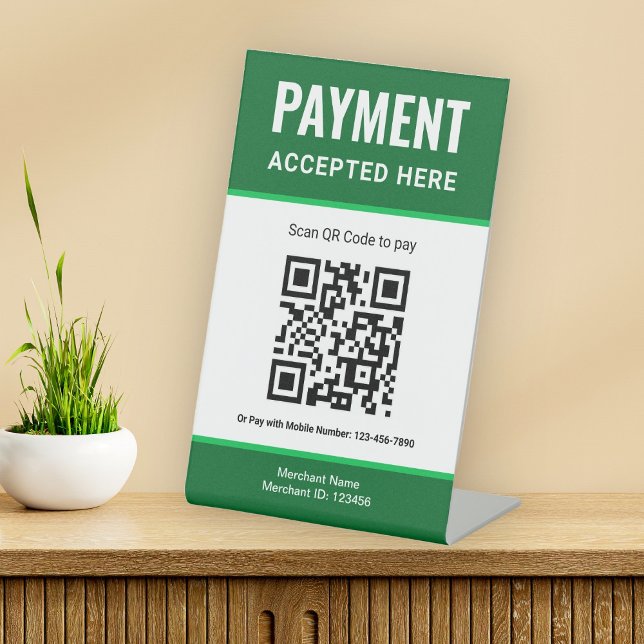 Panneau de paiement par code QR Scan to Pay du por (Créateur téléchargé)