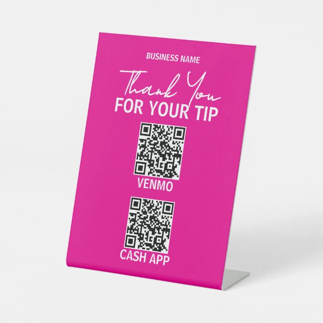 Panneau de paiement par QR code sans contact pour  (Recto)