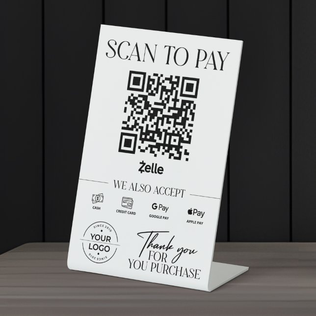 Panneau de paiement par scan moderne Zelle (Créateur téléchargé)