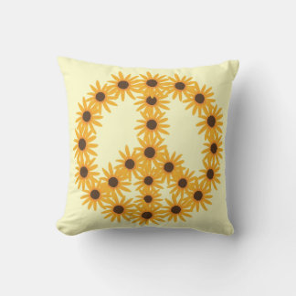 Panneau de Paix des Tournesols Jaunes Coussins per