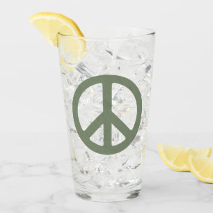 Panneau de Paix Verre à boire