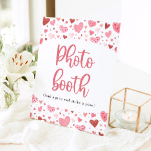Panneau de Photomaton de la Saint-Valentin à coeur