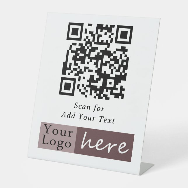Panneau de pied de code QR de base pour les entrep (Recto)