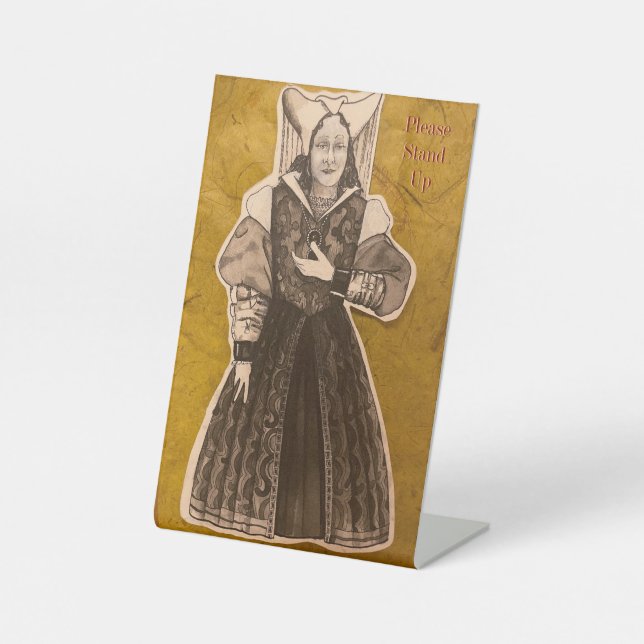 Panneau de piédestal Da Vinci, 4" X 6" (Recto)