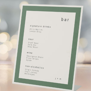 Panneau de piédestal de bar pour événement minimal
