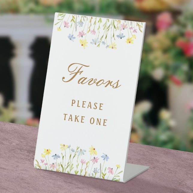 Panneau de piédestal de fleurs sauvages pastel (Créateur téléchargé)