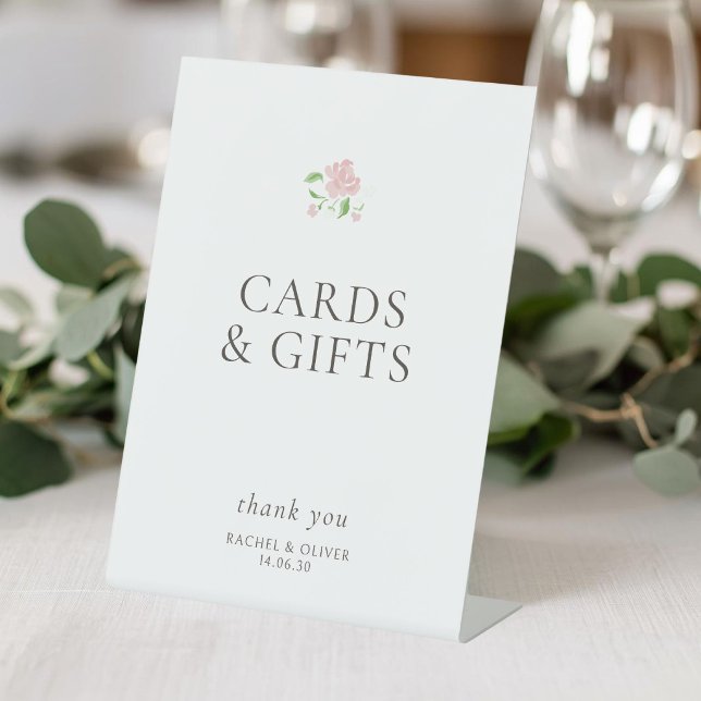 Panneau de piédestal de table de mariage floral bl (Créateur téléchargé)