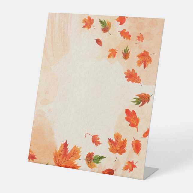 Panneau de piédestal en plastique 10"X12" (Recto)