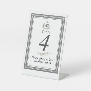 Panneau de piédestal encadré de la Bible catholiqu