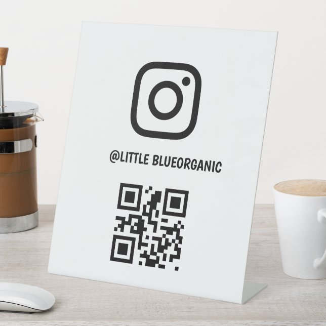 Panneau de piédestal Instagram | Votre nom Instagr (In SItu)