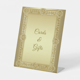 Panneau de piédestal pour cartes et cadeaux décora