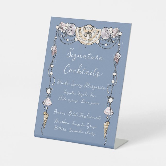 Panneau de piédestal pour cocktails Signature (Recto)