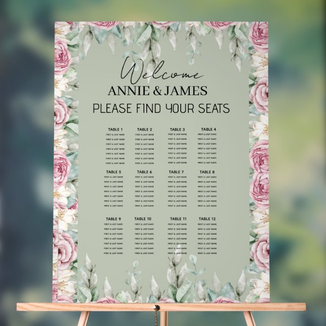 Panneau de plan de table de mariage en acrylique à (Neutre)