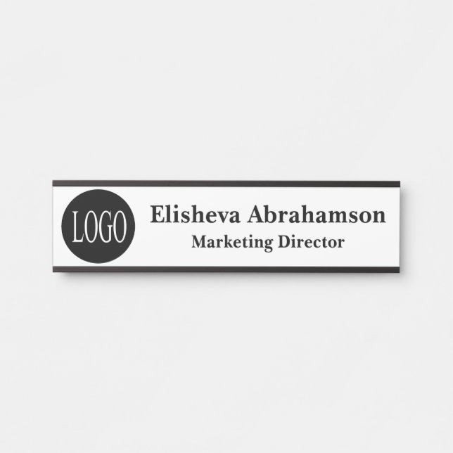 Panneau de porte de bureau professionnel Plaque de (Devant)