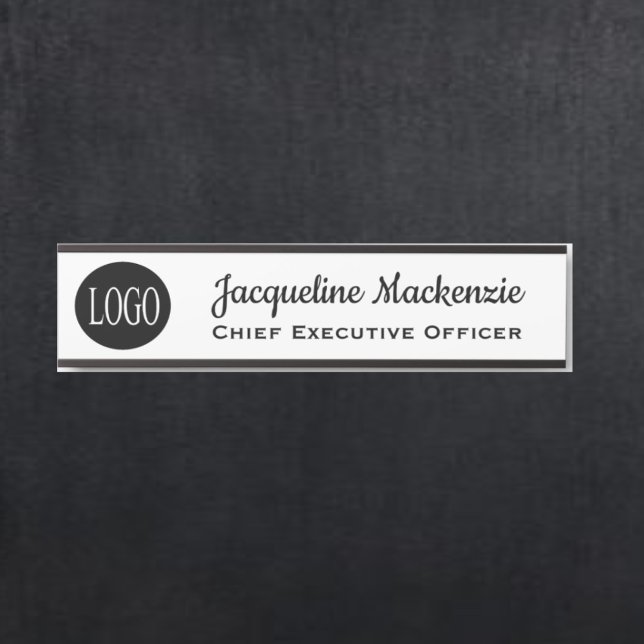 Panneau de porte pour bureau avec plaque de nom de (Créateur téléchargé)