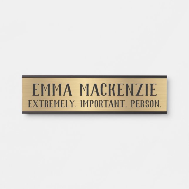 Panneau de porte suspendu de bureau drôle Plaque d (Devant)