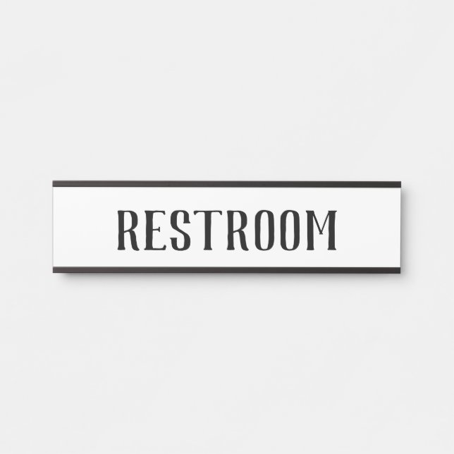 Panneau de porte suspendu pour toilettes Plaque de (Devant)