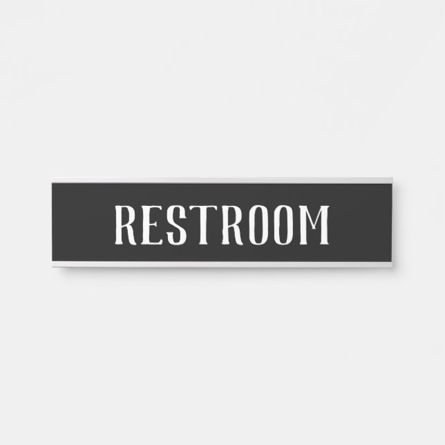 Panneau de porte suspendu pour toilettes Plaque de (Devant)