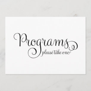 Panneau de programme de mariage,