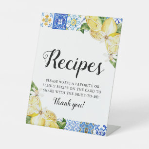 Panneau de recette Fête des mariées de citrons ble