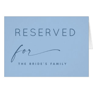 Panneau de réservation Bleu ciel pastel Mariage