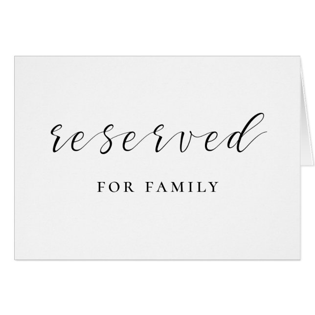 Panneau de réservation de mariage en calligraphie  (Devant Horizontal)