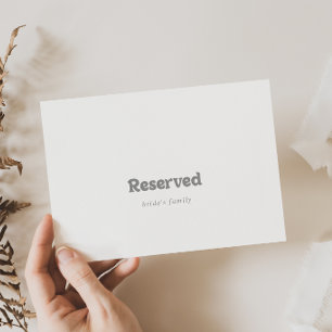Panneau de réservation de mariage minimaliste élég