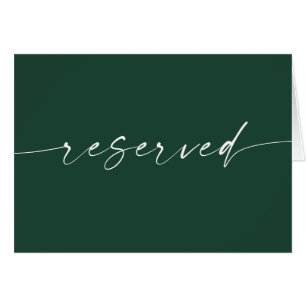Panneau de réservation de mariage simple en vert f
