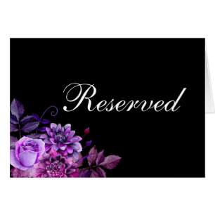 Panneau de réservation pour mariage noir. Carte de