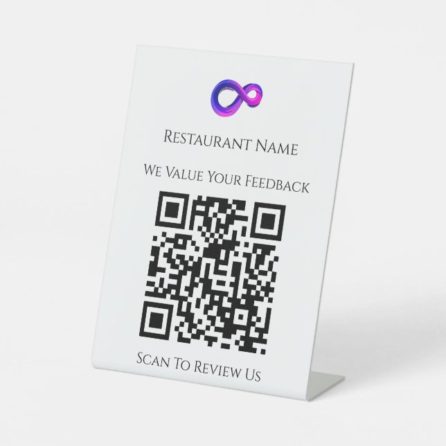 Panneau de révision de rétroaction client QR (Recto)
