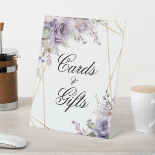 Panneau de Rose violet et blanc Cartes de douche e