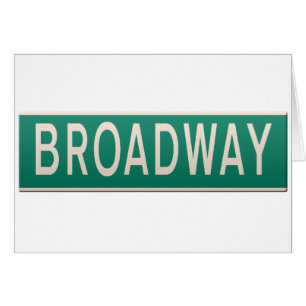 Panneau de rue New York - Broadway.