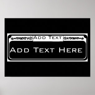 Panneau de rue vierge, Modèle Poster du Trimestre 