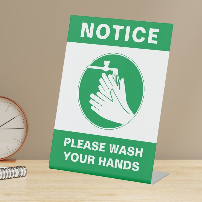 Panneau de sécurité de lavage des mains à poser su (Créateur téléchargé)