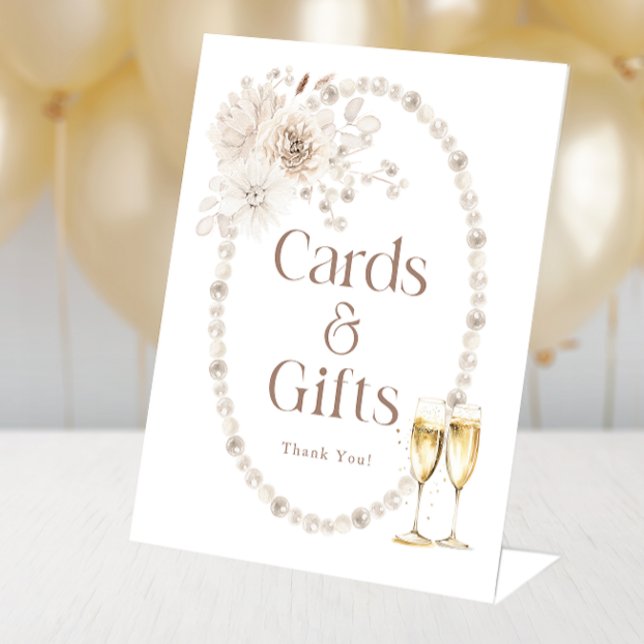 Panneau de Shower Mariage Cartes Et Cadeaux (Cards And Gifts Bridal Shower Sign
)