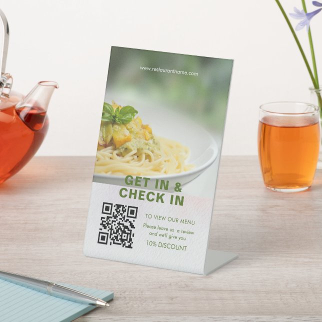 Panneau de signalétique de pied de menu numérique  (In SItu)