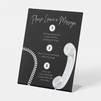 Panneau de signalisation de livre d'or audio de té