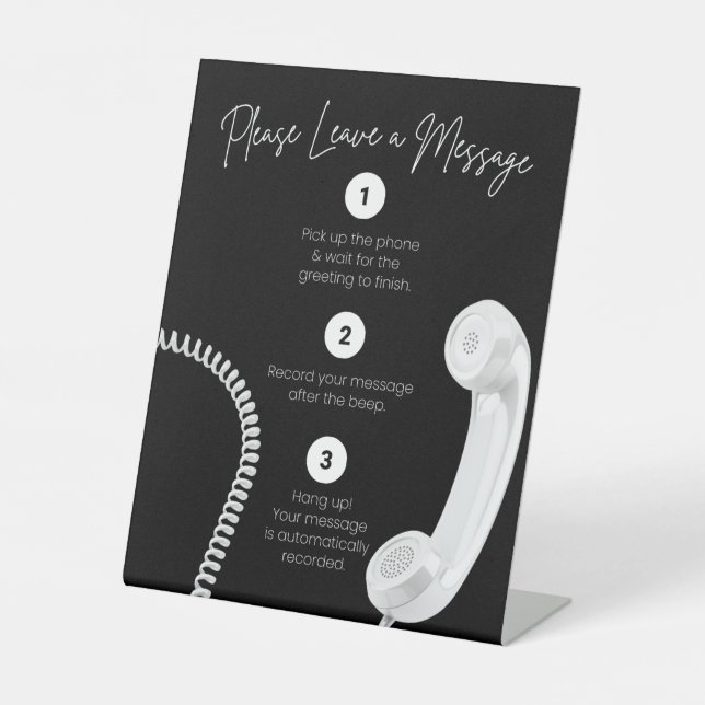 Panneau de signalisation de livre d'or audio de té (Recto)