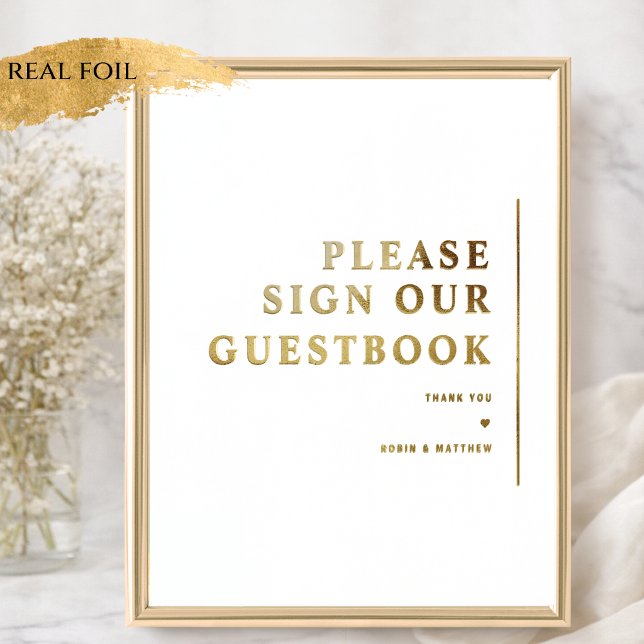 Panneau de signature de livre d'or de mariage mini (Créateur téléchargé)