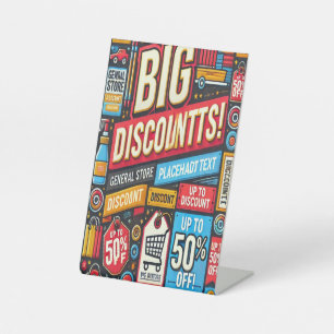 Panneau de socle à rabais du magasin général